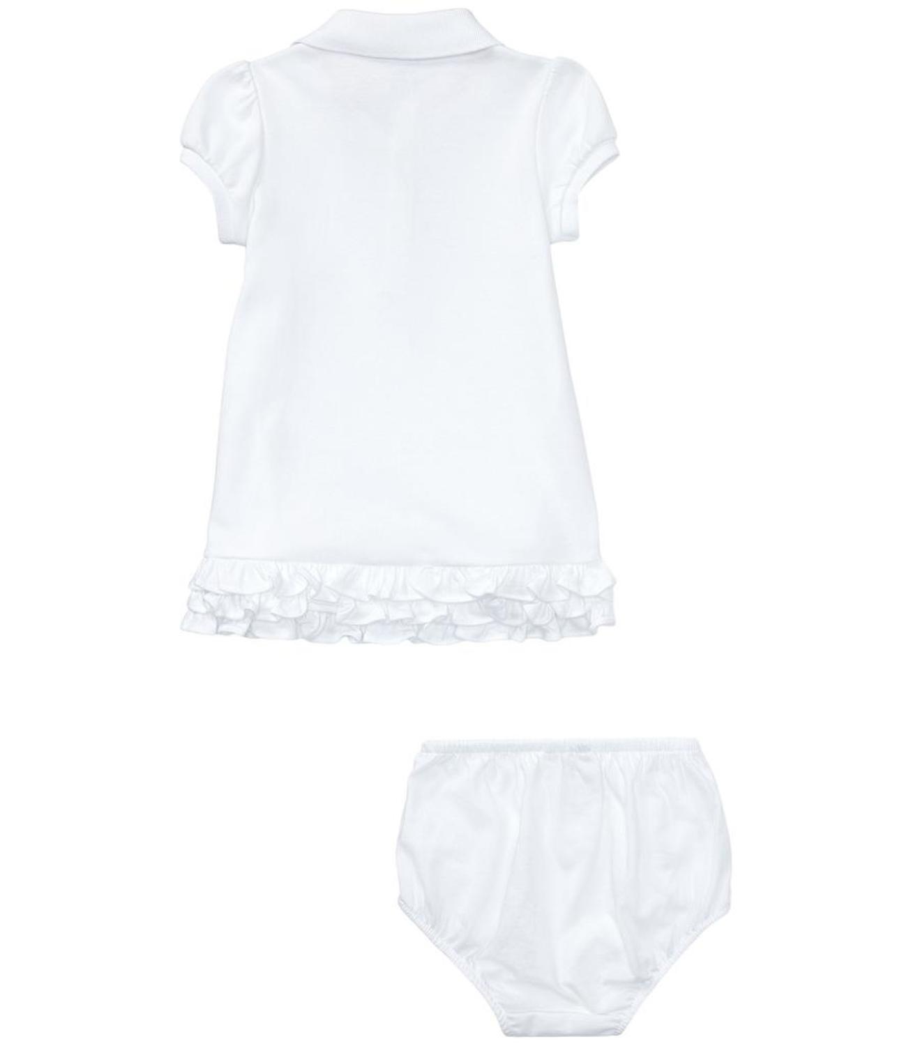 Ruffled Polo Dress & Bloomer (Infant)