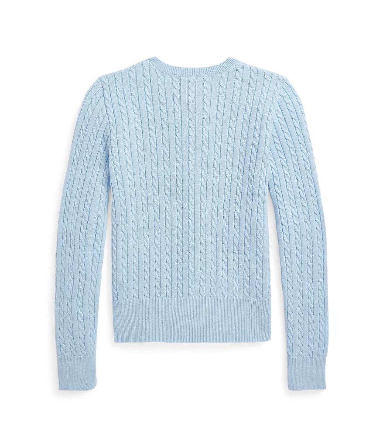 Mini-Cable Cotton Cardigan (Big Kids)