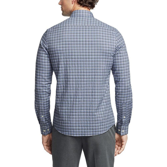 Men's Airsoft Slim Fit Untucked Length Wrinkle Free Stretch Dress Shirt