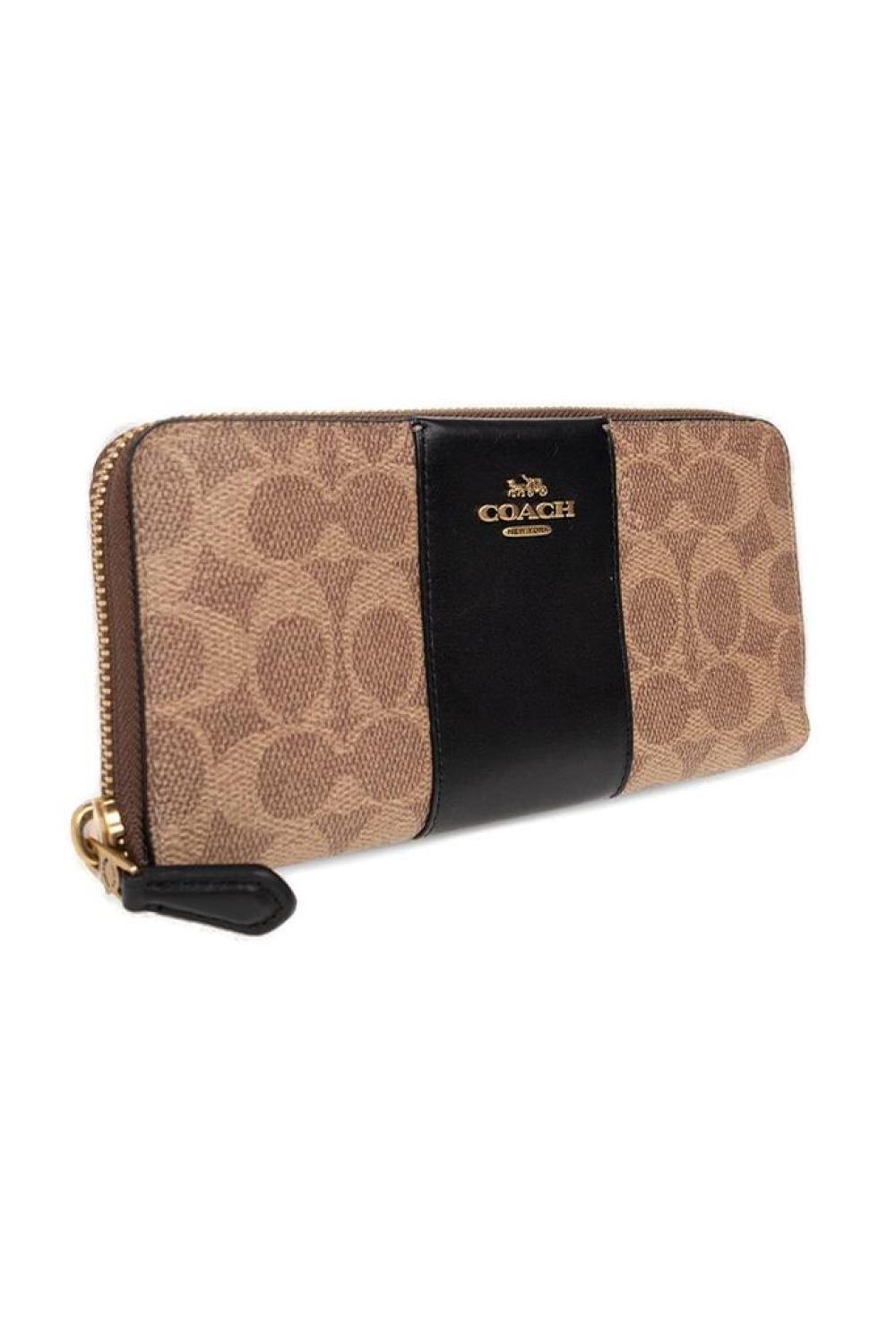 Coach Monogrammed Zip-Around Wallet