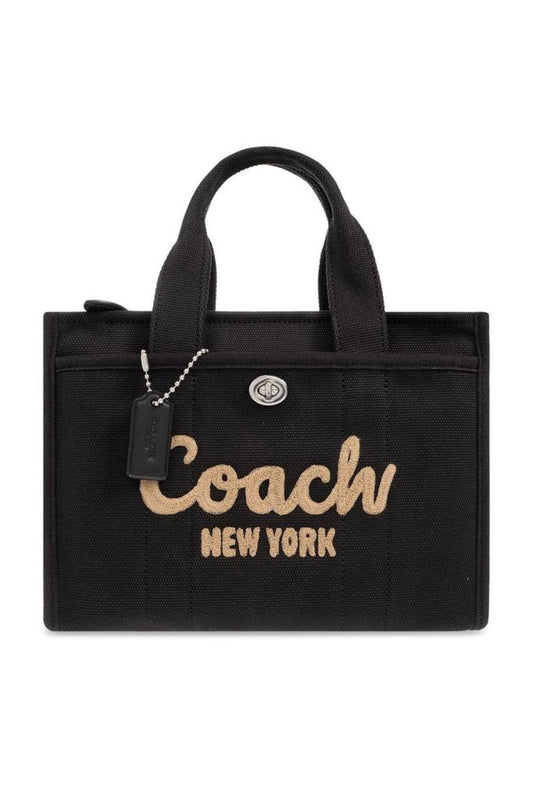 Coach Logo Embroidered Tote Bag