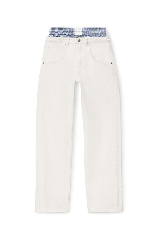 Layered Boxer Skater Jean In Denim