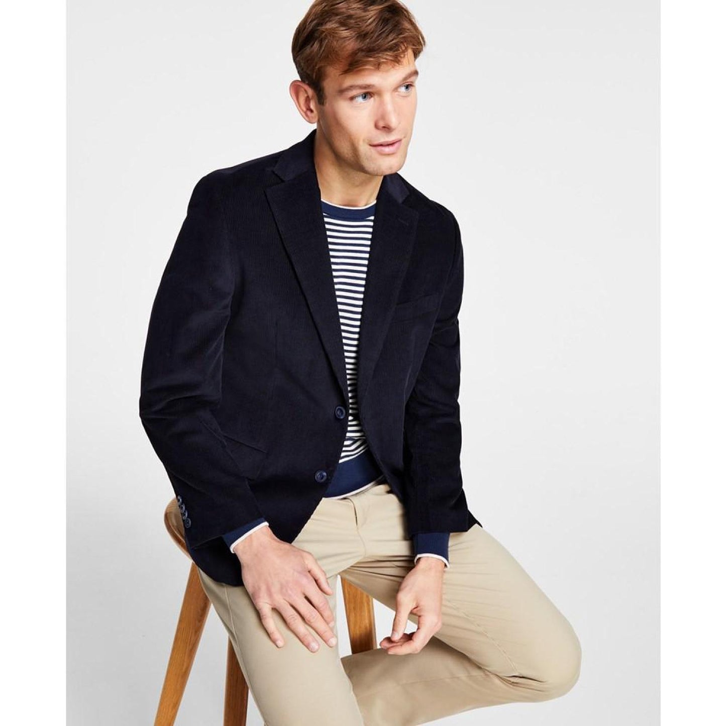 Men's Classic-Fit Stretch Corduroy Solid Sport Coat