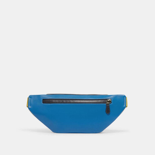Coach Outlet Track Belt Bag In Colorblock Signature Canvas With Coach Stamp
