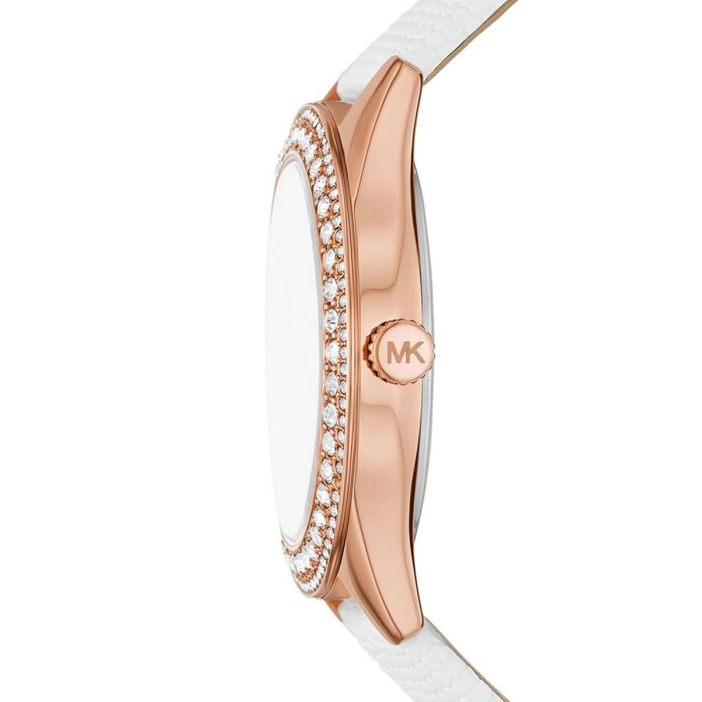 Women's Harlowe Quartz Three-Hand White Leather Watch 38mm