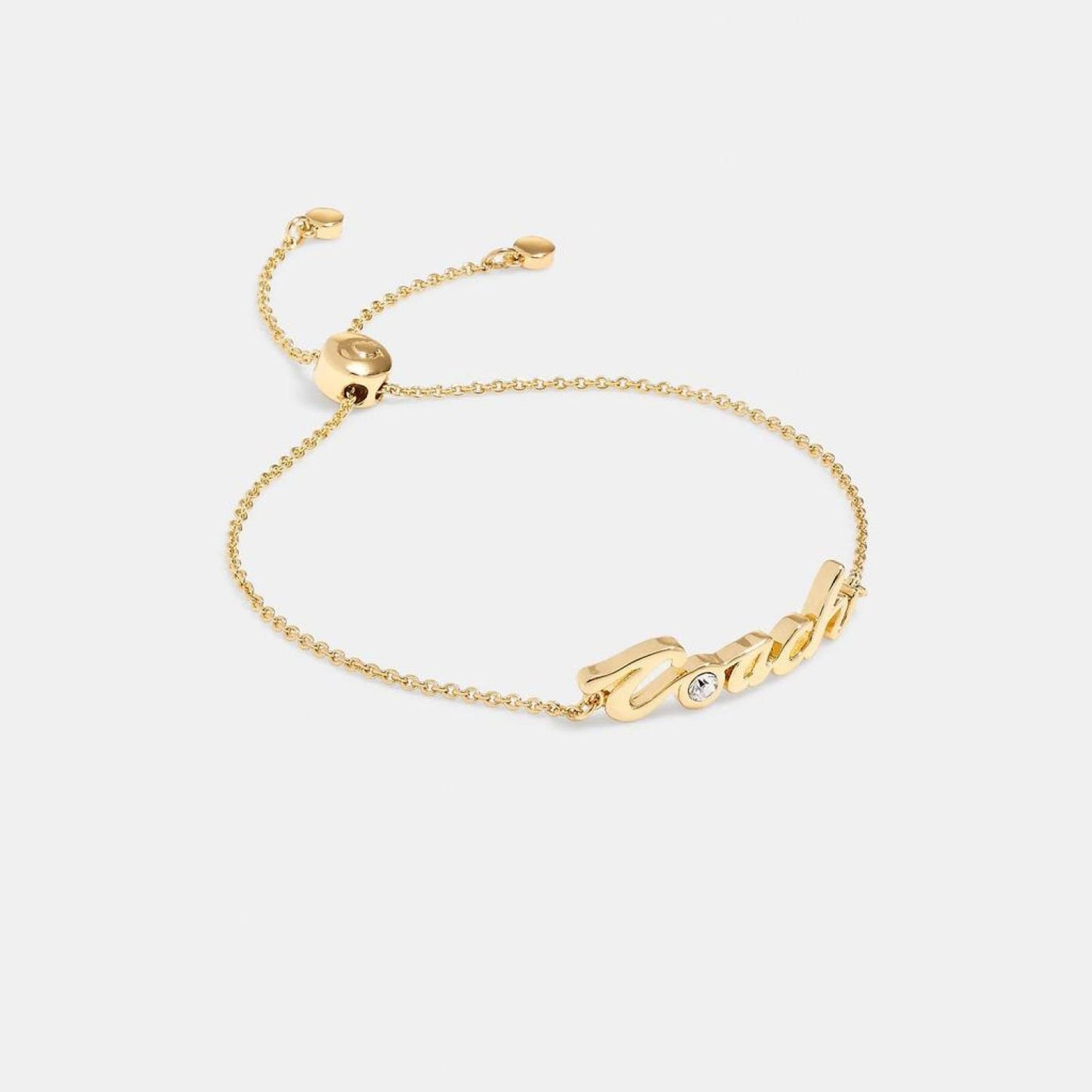 Coach Outlet Logo Script Slider Bracelet