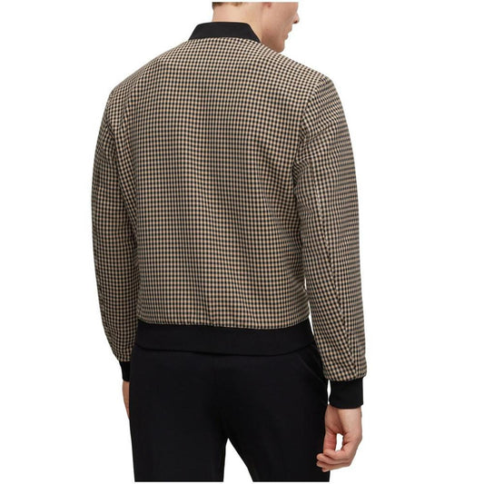 Men's Checked Slim-Fit Jacket