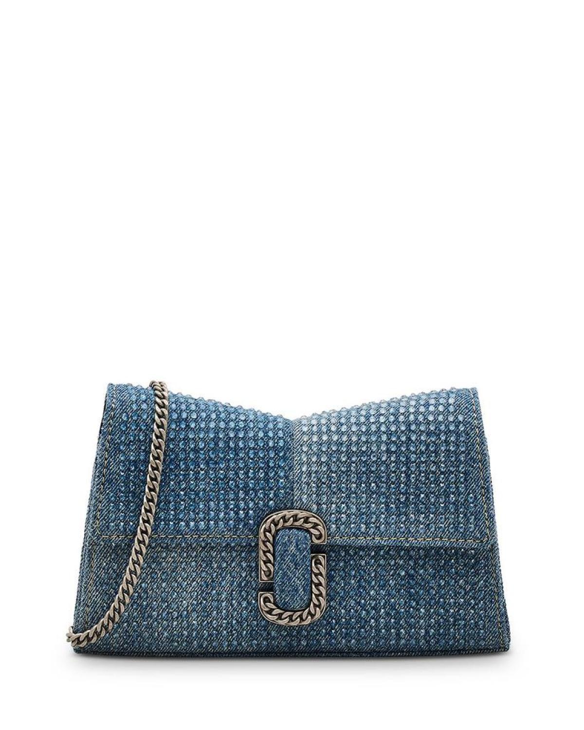 The Crystal Denim St. Marc Chain Wallet