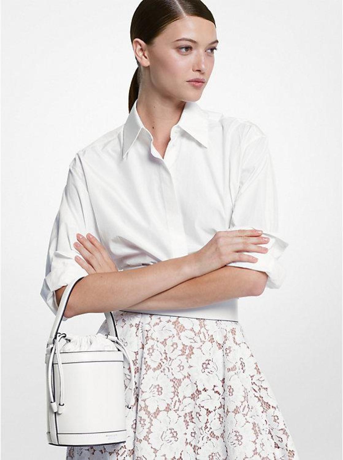 Audrey Medium Leather Bucket Bag