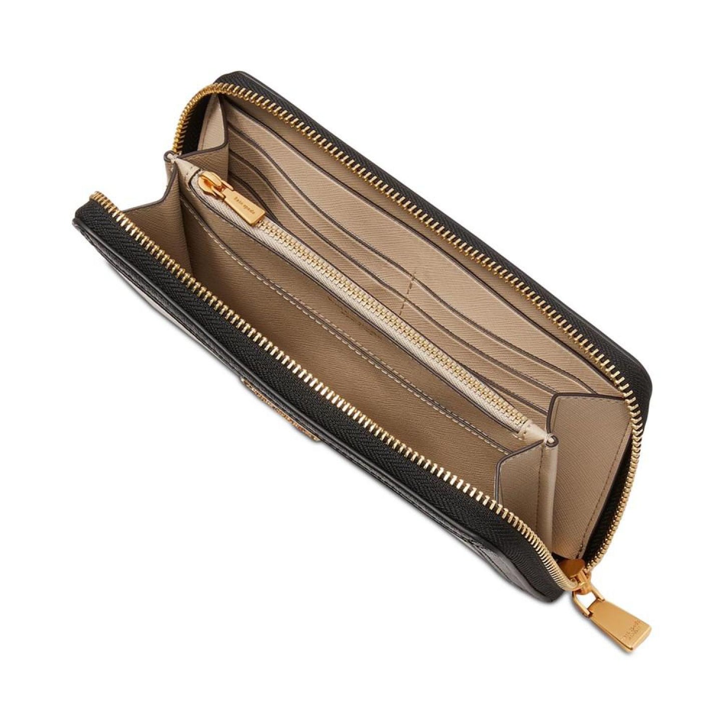 Morgan Colorblocked Saffiano Leather Zip-Around Continental Wallet