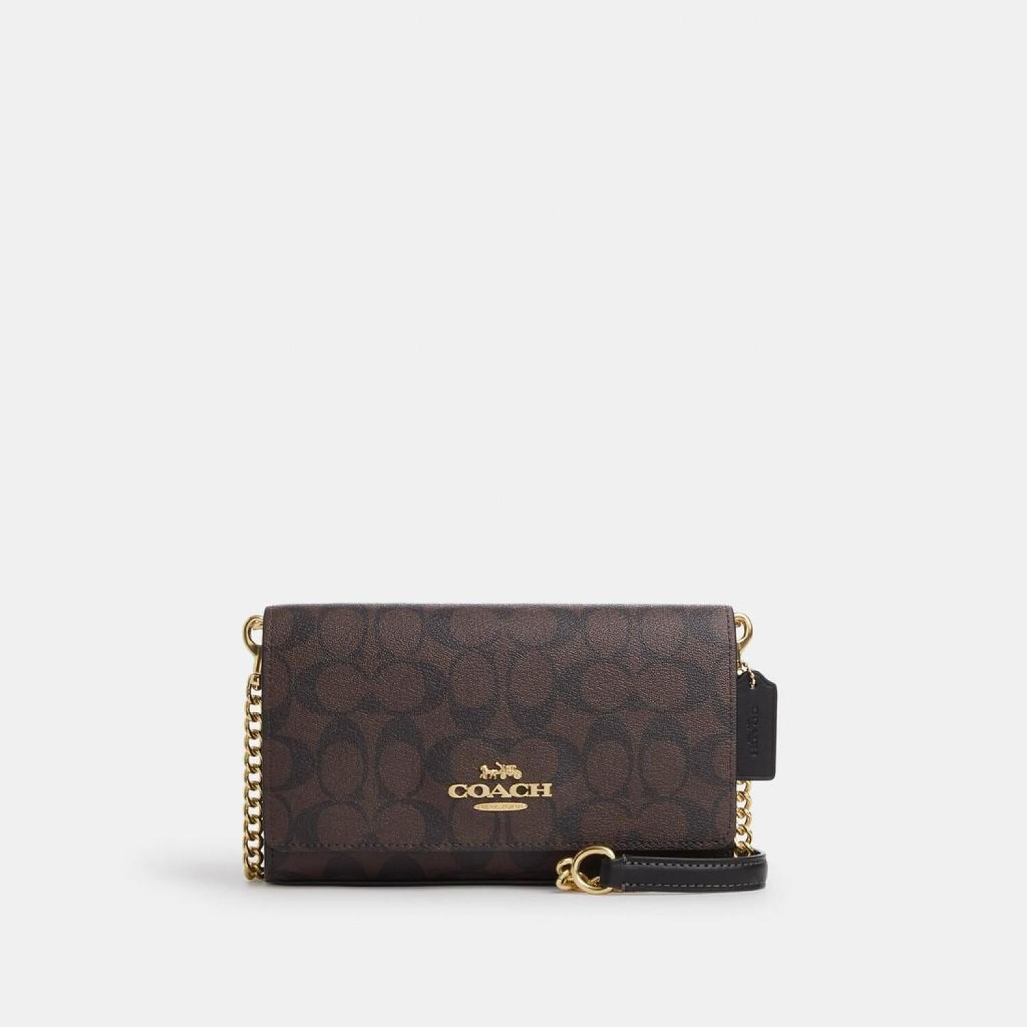 Coach Outlet Flap Crossbody In Signature Canvas - Main Image