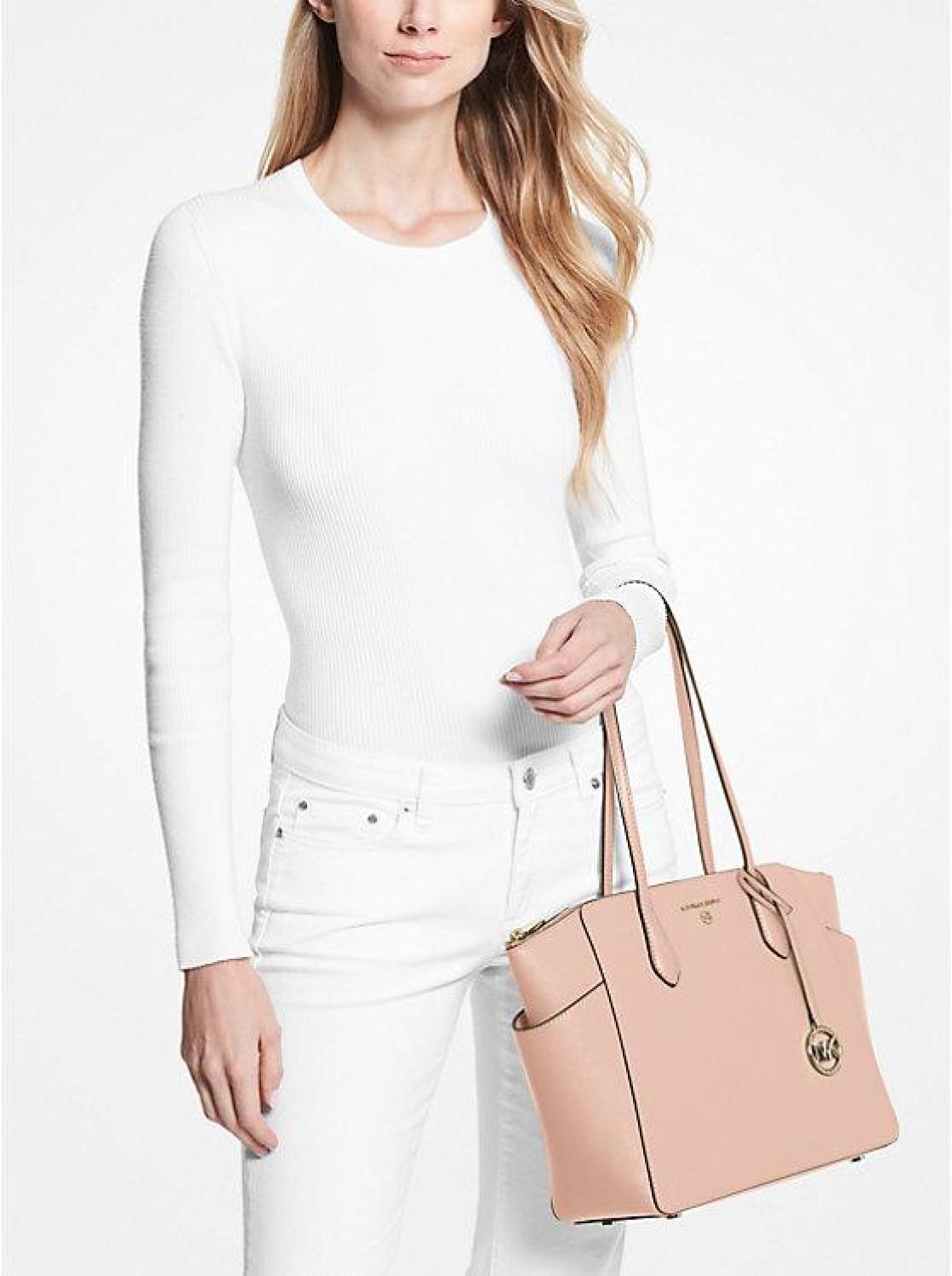 Marilyn Medium Saffiano Leather Tote Bag
