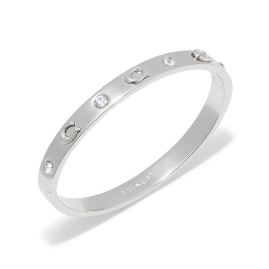 Boxed Faux Stone Signature Sculpted C Bangle Bracelet