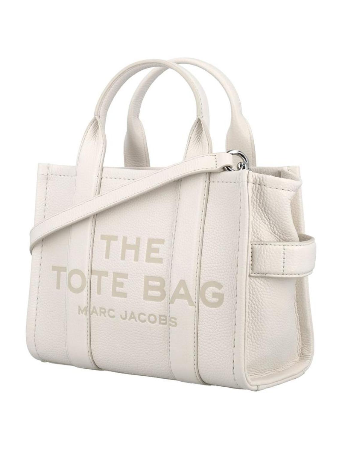 Marc Jacobs Logo Printed Zip-Up Small Tote Bag