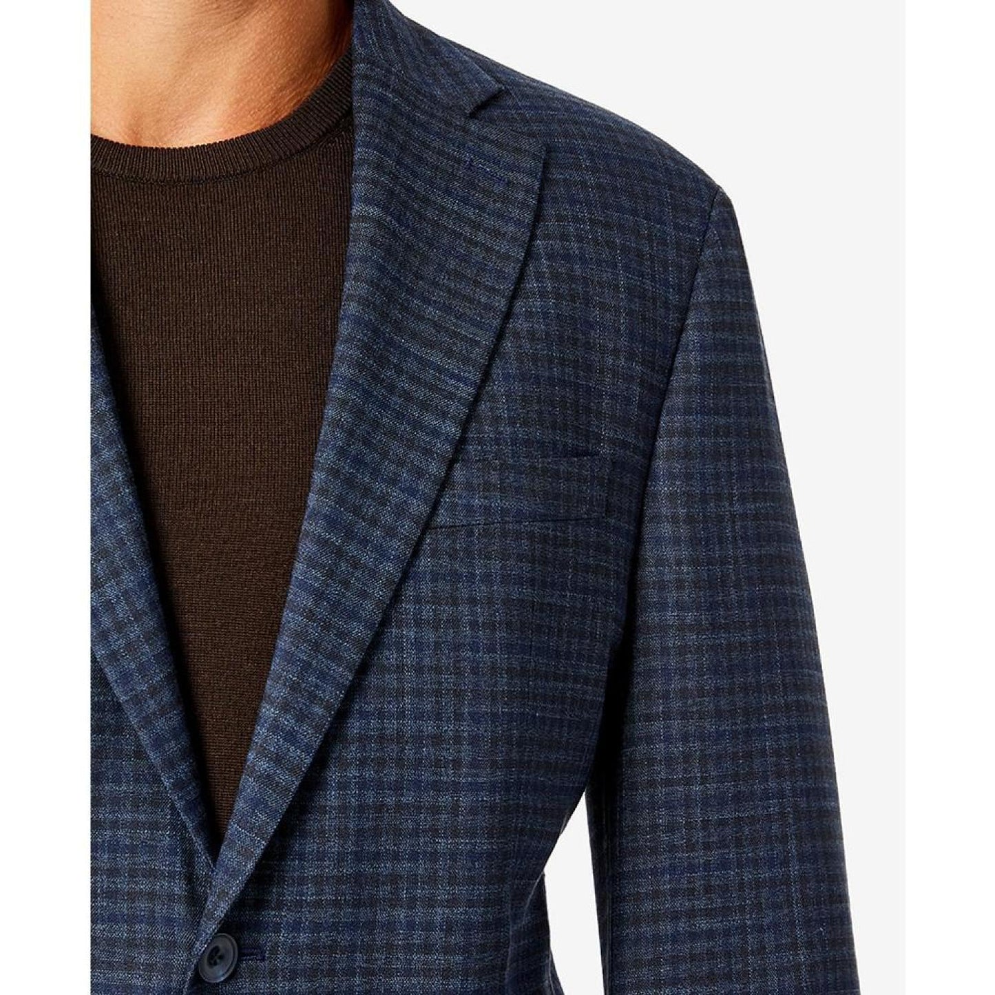 Men's Modern-Fit Pattern Check Sport Coats