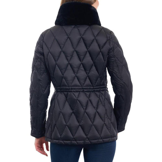 Women's Quilted Faux-Fur-Collar Anorak Puffer Coat