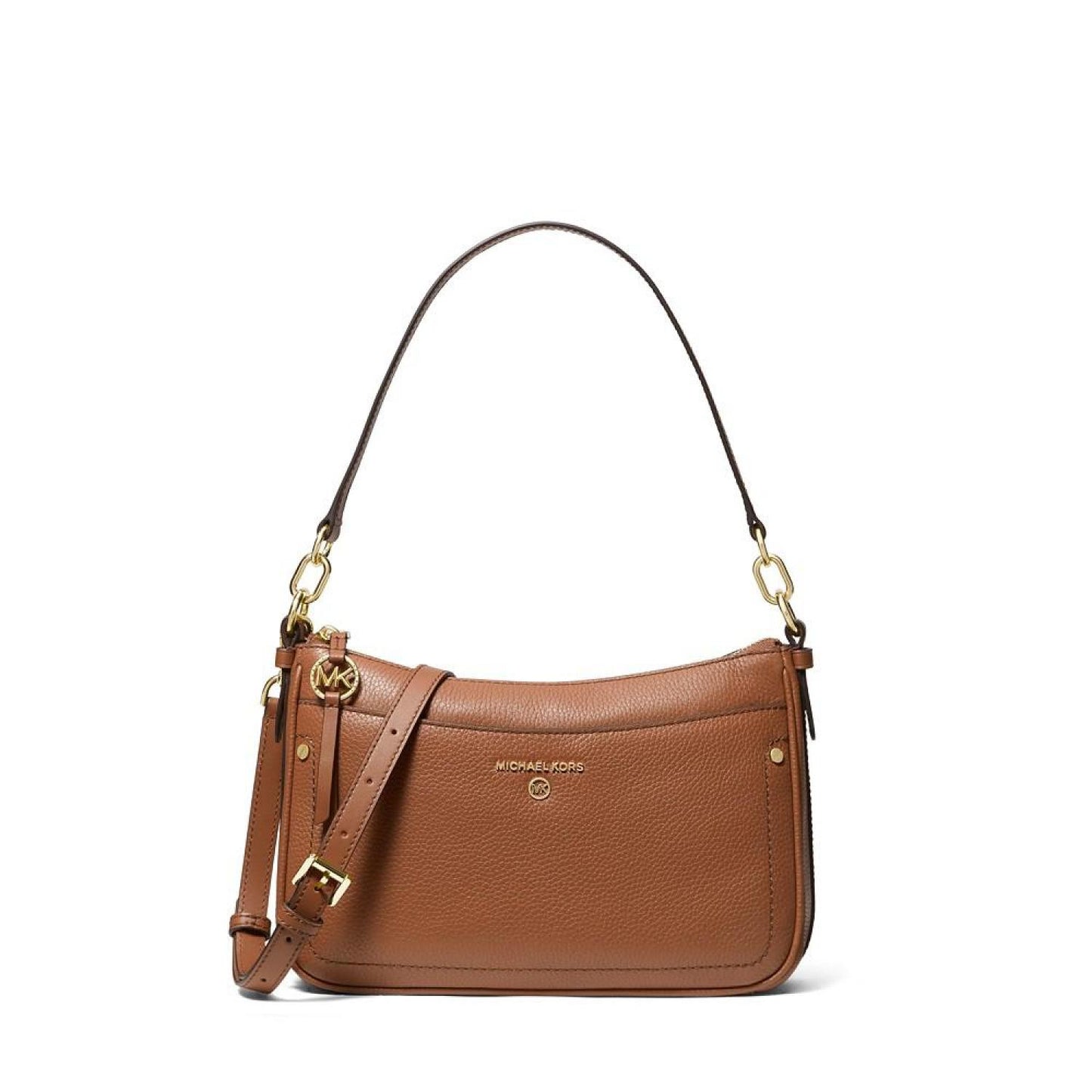 Women's Jet Set Charm Top Zip Pochette Leather Shoulder Bag