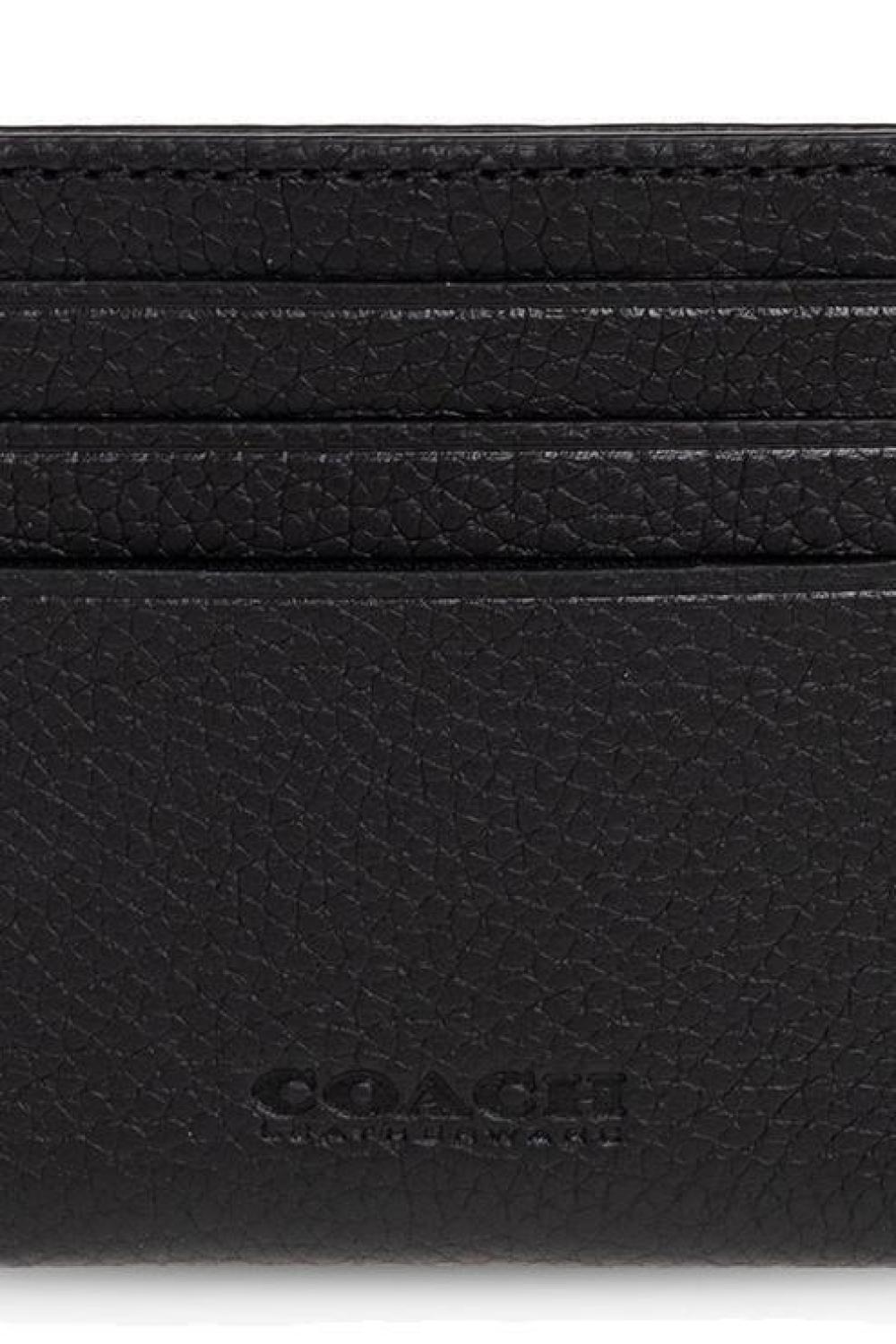 Coach Logo Plaque Card Case