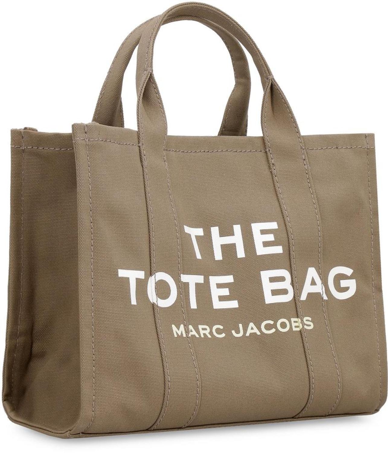 Marc Jacobs Logo Printed Zipped Medium Tote Bag