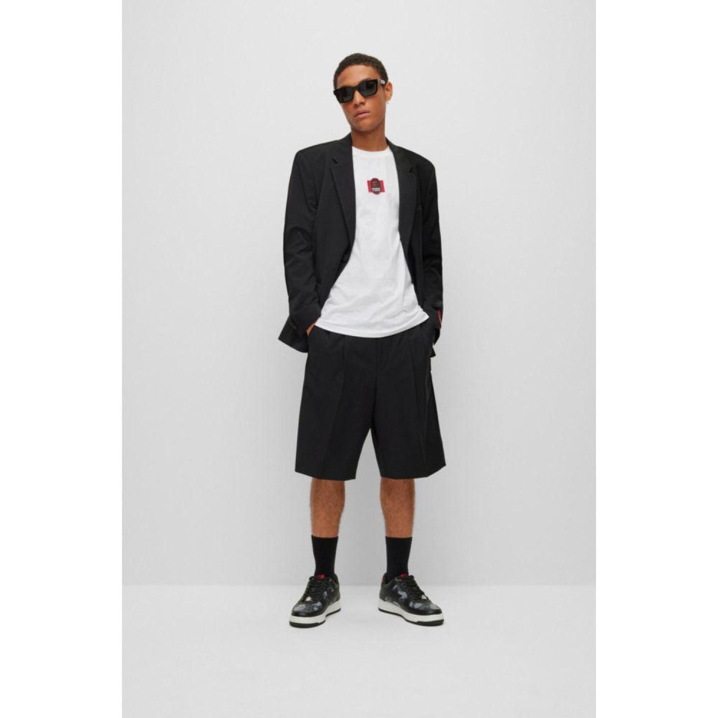 Relaxed-fit jacket in a stretch-wool blend