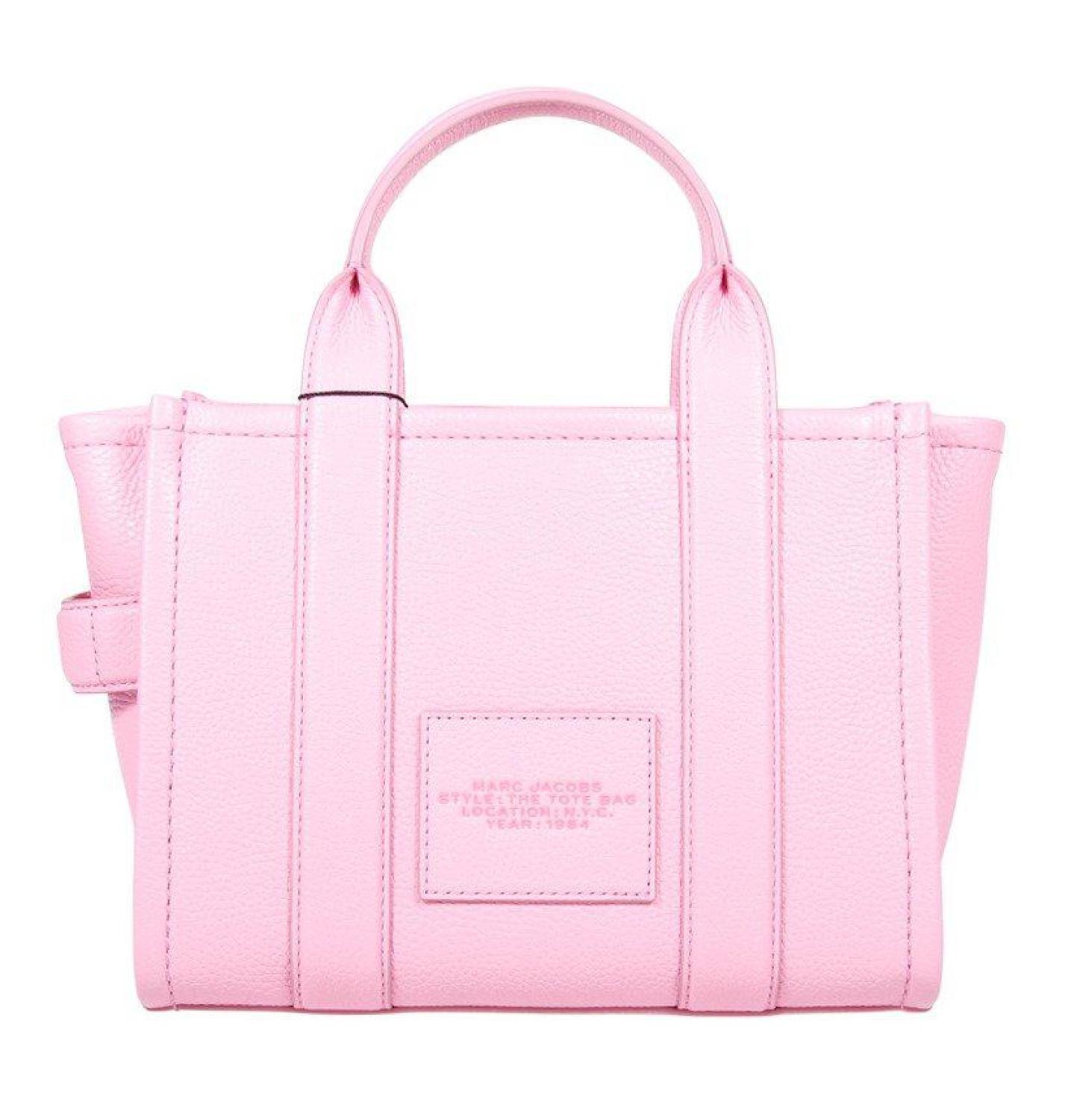 Marc Jacobs Logo Debossed Zip-Up Small Tote Bag
