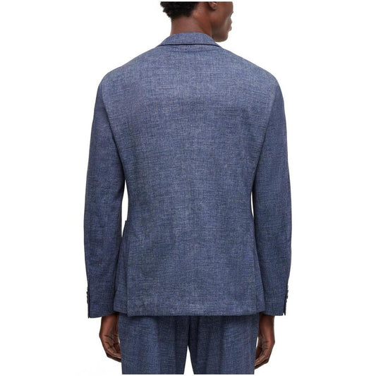 Men's Slim-Fit Melange Stretch Jersey Jacket