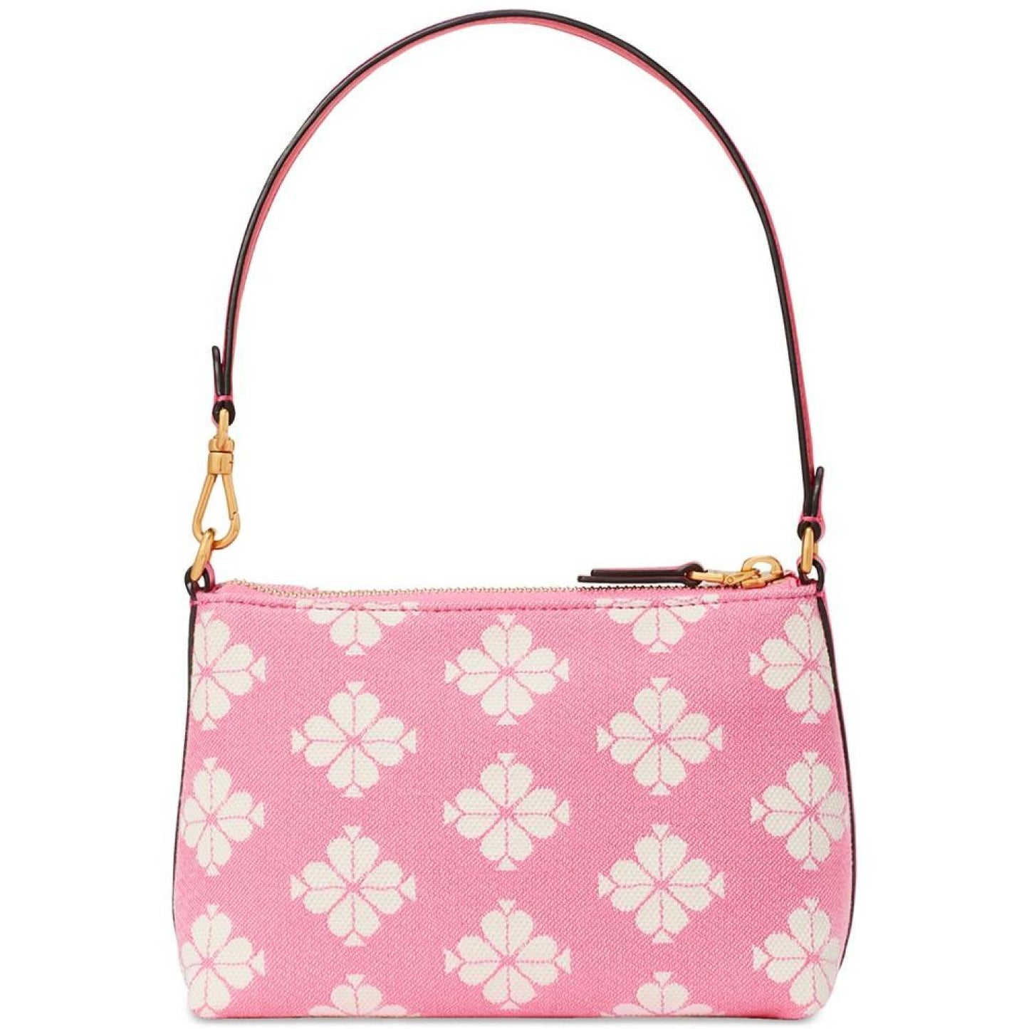 Spade Flower Jacquard East West Mini Canvas Pouchette