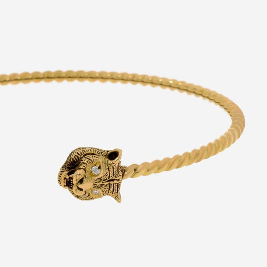 Gucci Le Marche Des Merveilles 18K Yellow Gold, Diamond Cuff Bracelet YBA526300002017