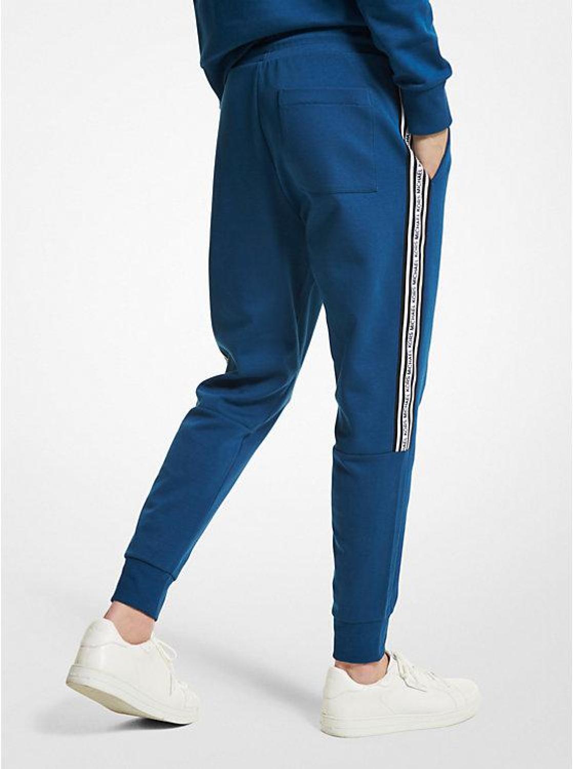 Logo Tape Cotton Blend Joggers