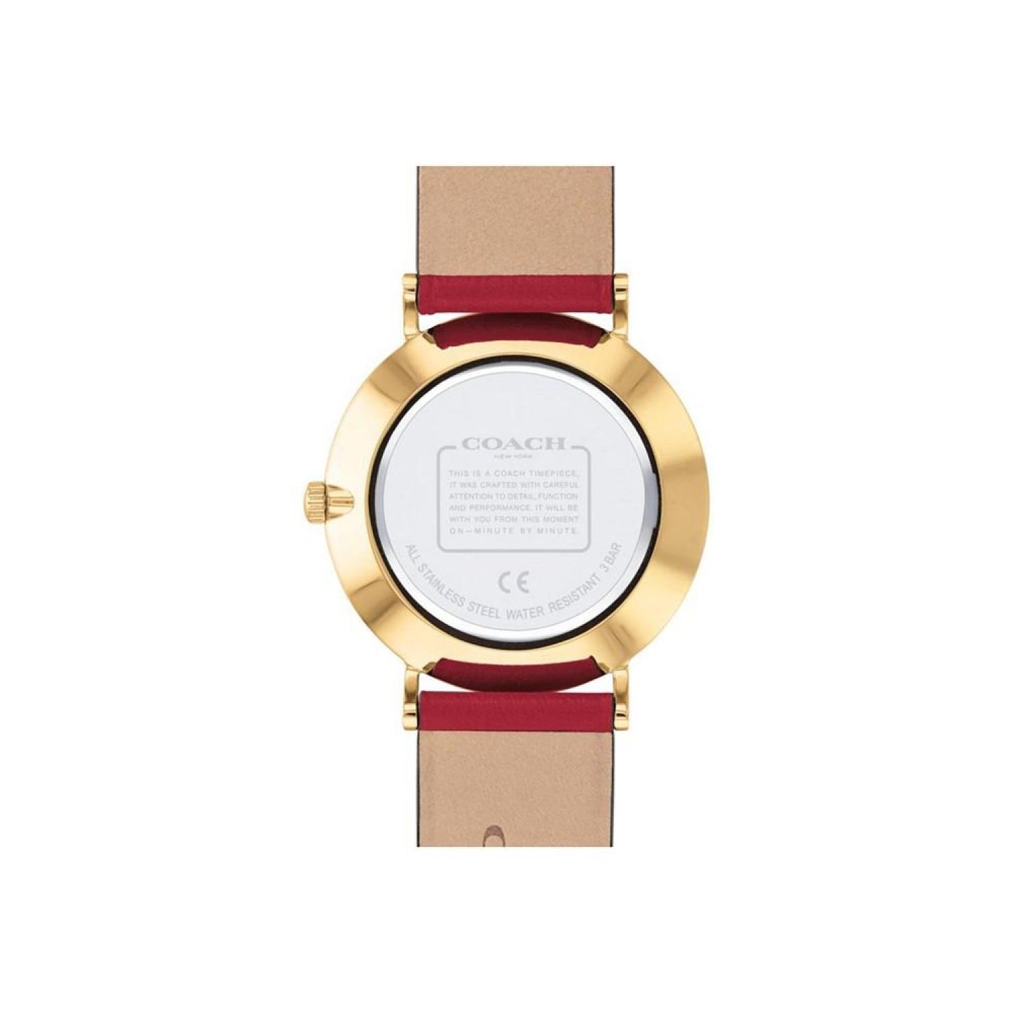 Women's Perry Red Leather Strap Watch