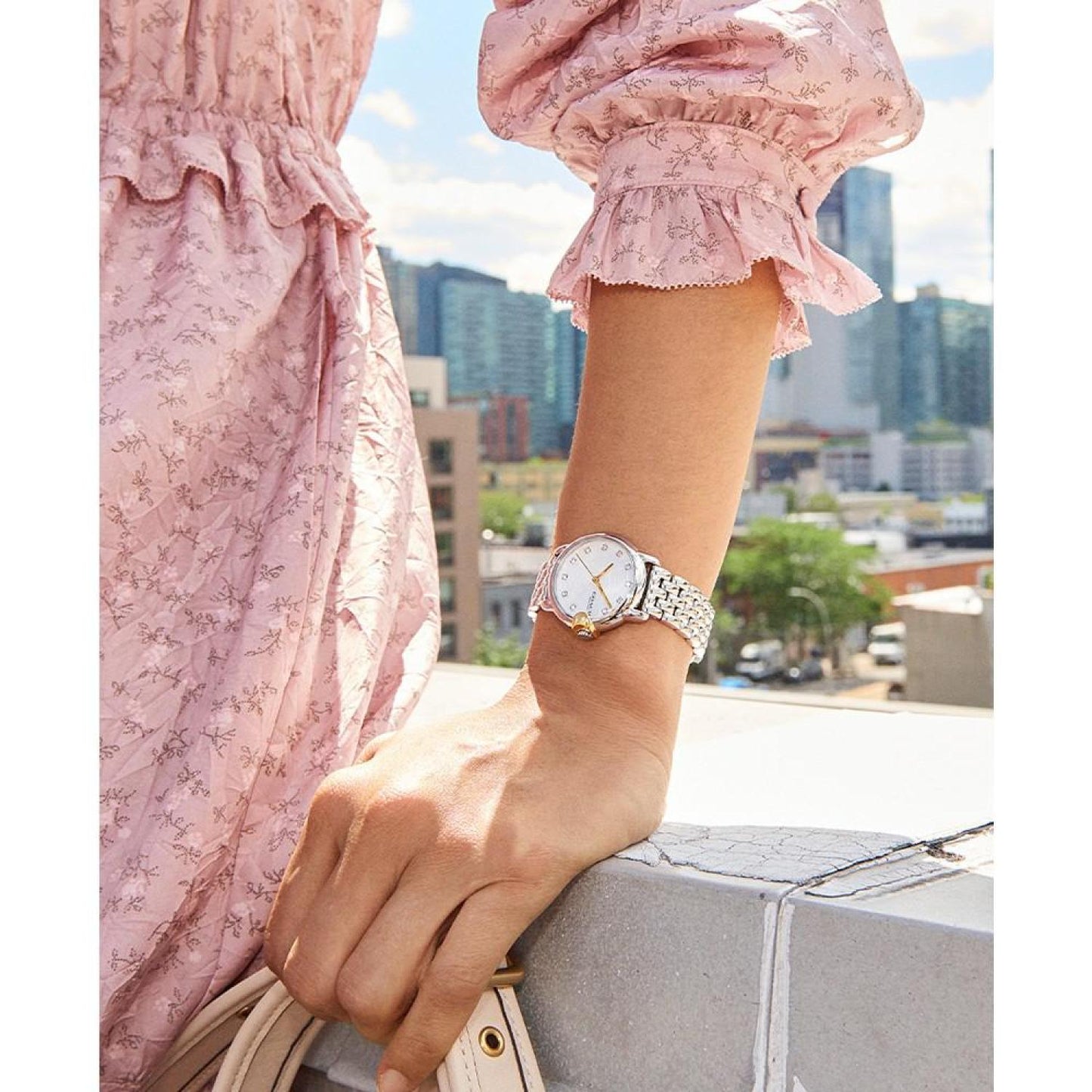 Women's Arden Silver-Tone Stainless Steel Bracelet Watch