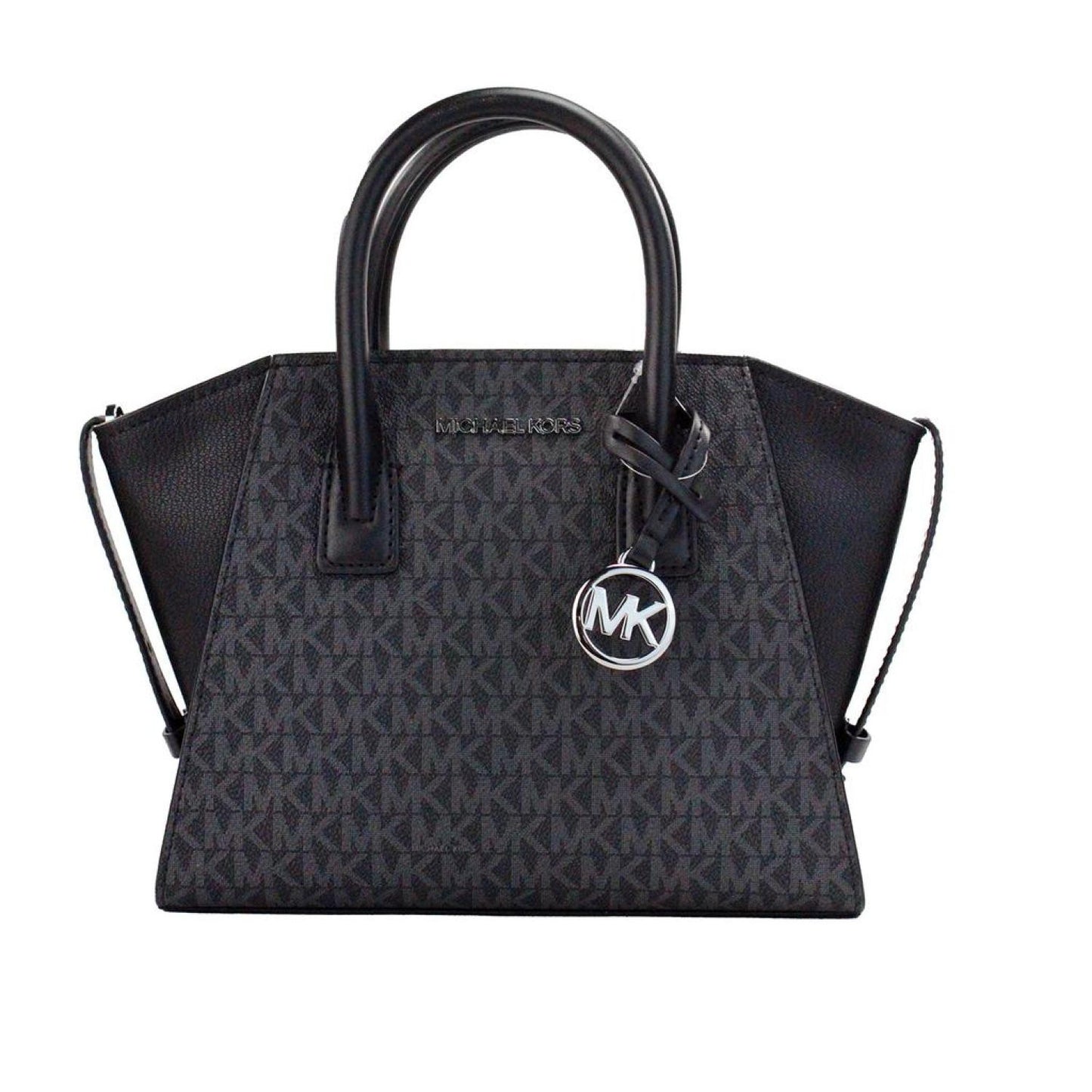 Michael Kors Avril Small PVC Leather Top Zip Satchel Crossbody Bag Women's Purse
