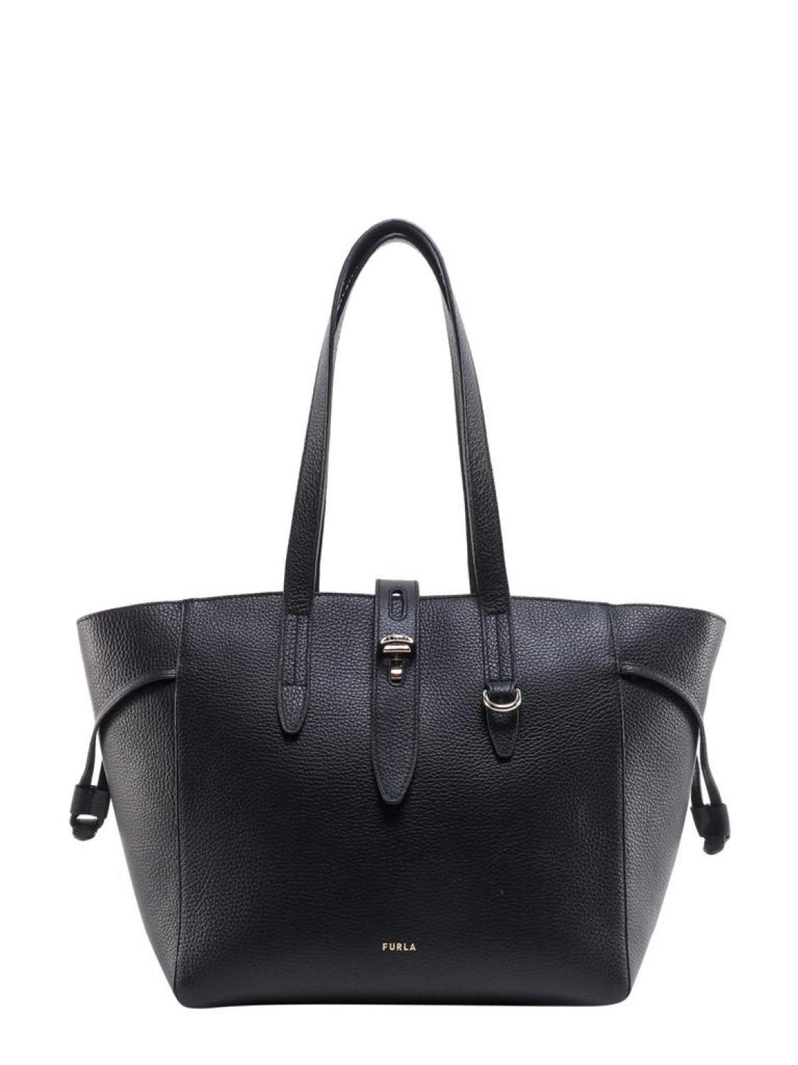 Furla Net Logo Detailed Tote Bag