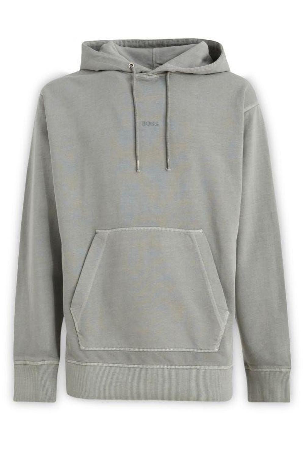 Hugo Boss Cotton Logo Details Hooded Men's Sweatshirt