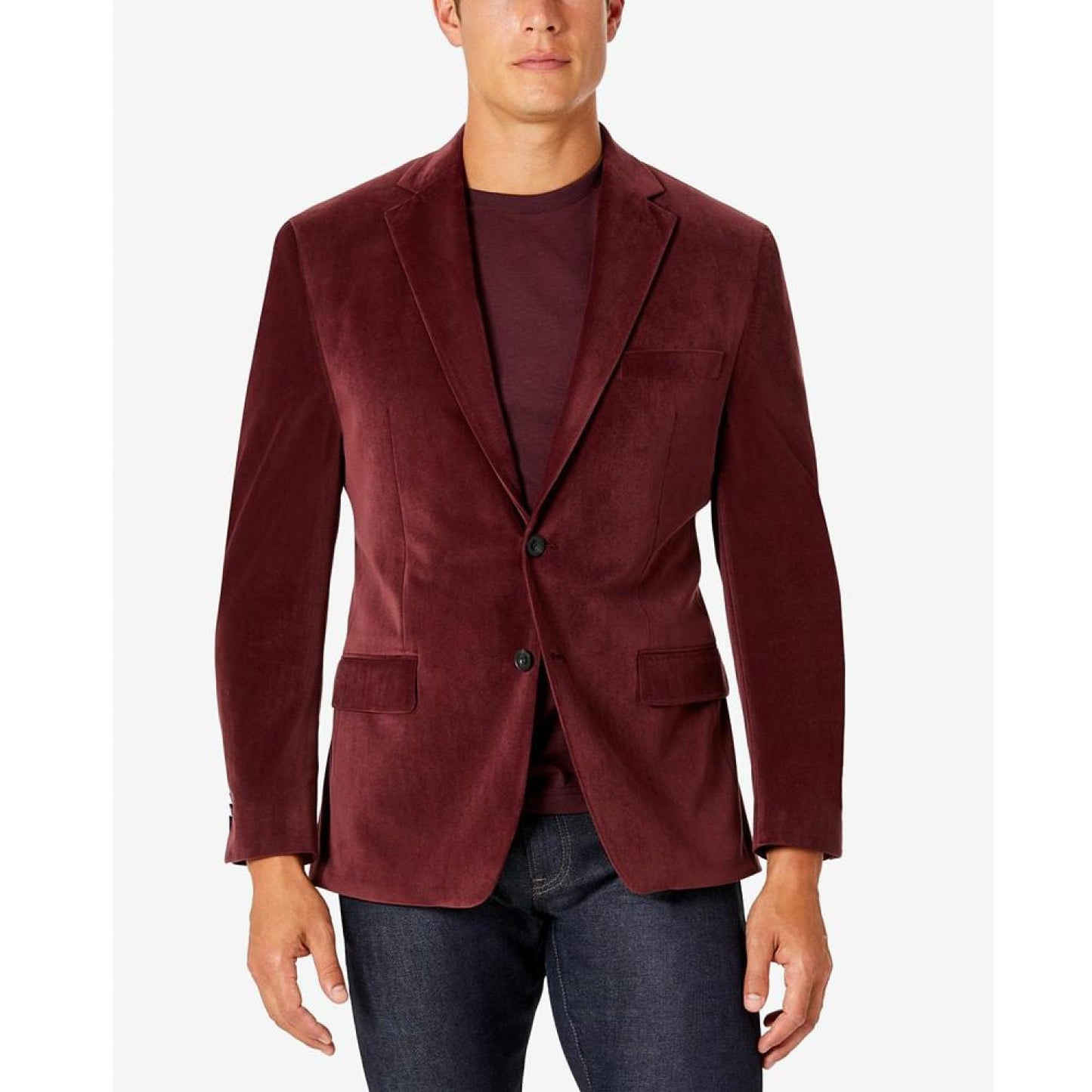 Men's Modern-Fit Velvet Blazer