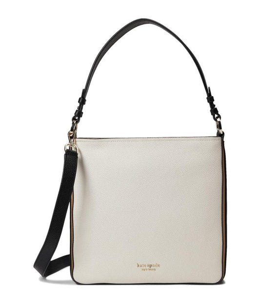 New Core Pebble Color-Blocked Pebbled Leather Large Hobo Bag