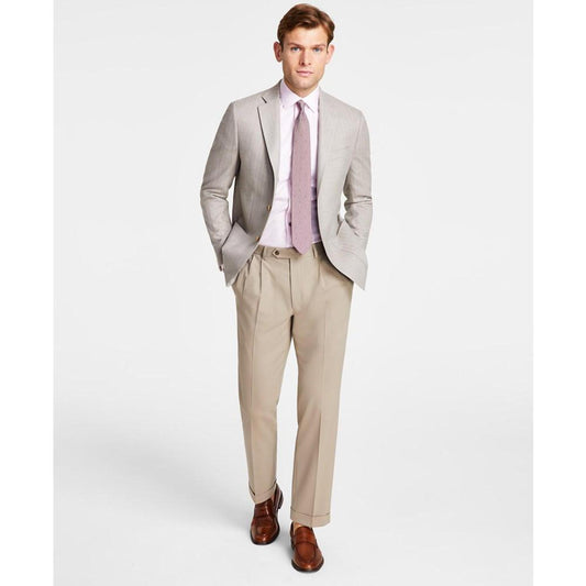 Men's Classic Fit Herringbone Sport Coat