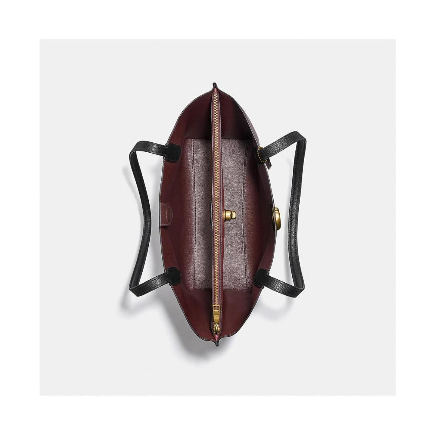 Polished Pebble Leather Willow Tote with Interior Zip Pocket