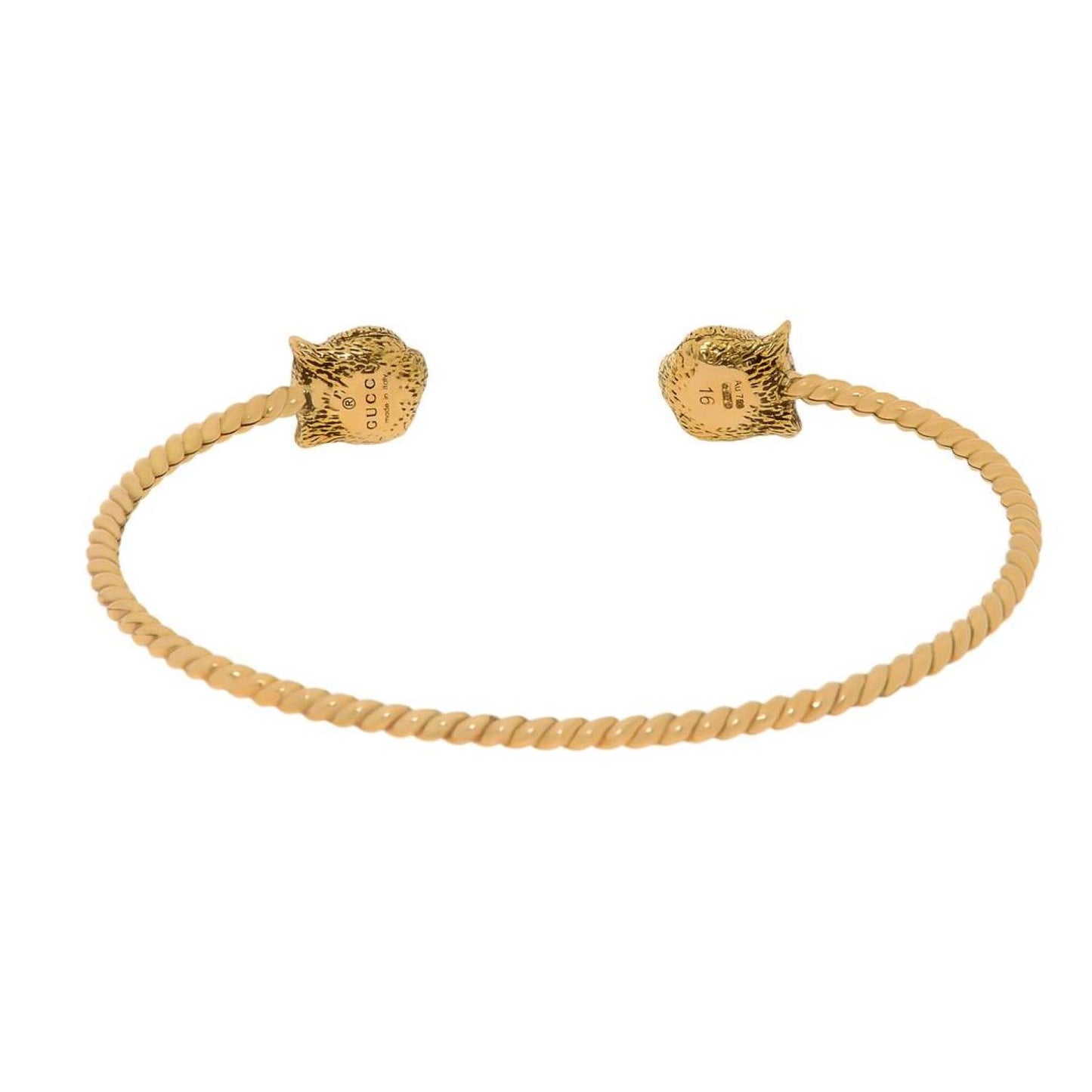 Gucci Le Marche Des Merveilles 18K Yellow Gold, Diamond Cuff Bracelet YBA526320001016