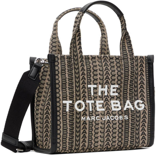 Beige 'The Monogram Small' Tote