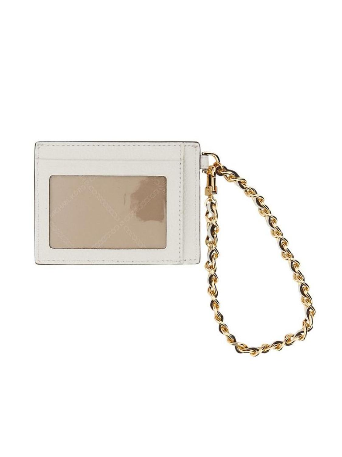 Michael Michael Kors Logo Plaque Chained Small Cardholder