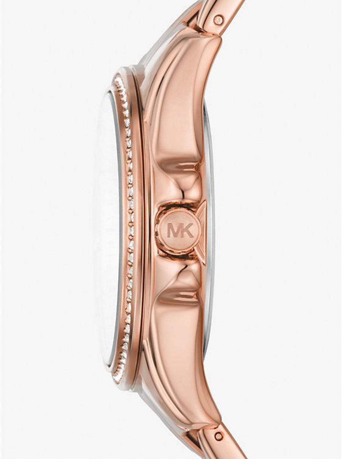 Mini Pilot Pavé Rose Gold-Tone Watch