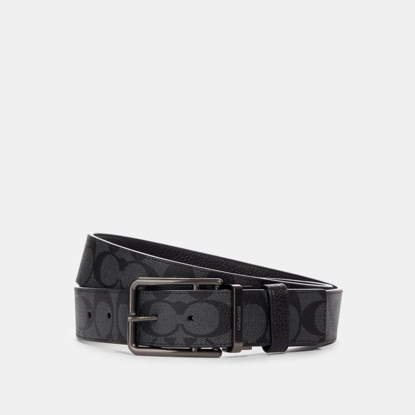 Coach Outlet Double Bar Buckle Cut To Size Reversible Belt, 38 Mm