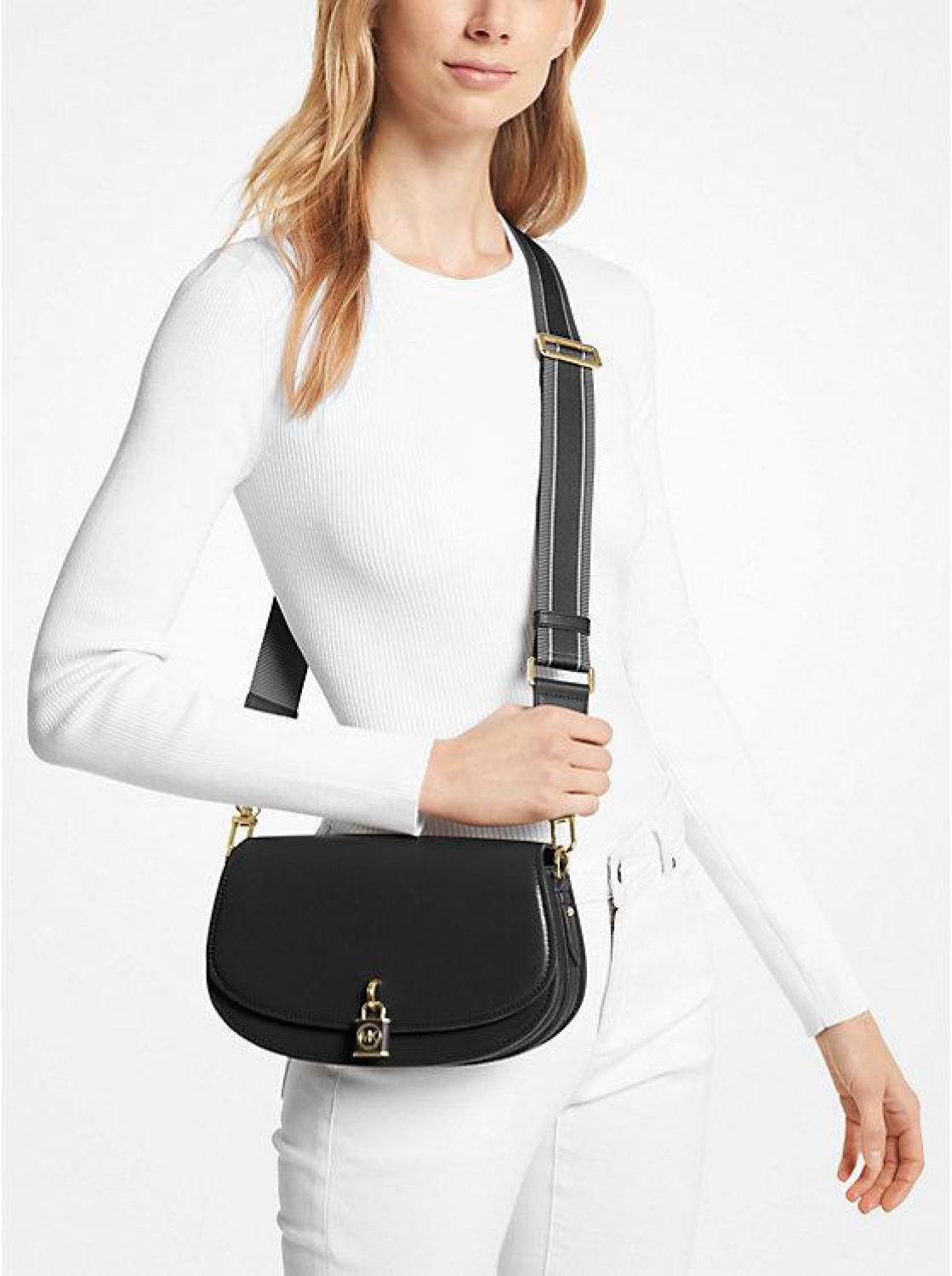 Mila Medium Leather Messenger Bag