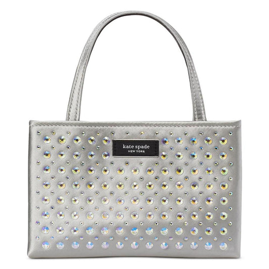 Sam Icon Crystal Embellished Fabric Mini Tote