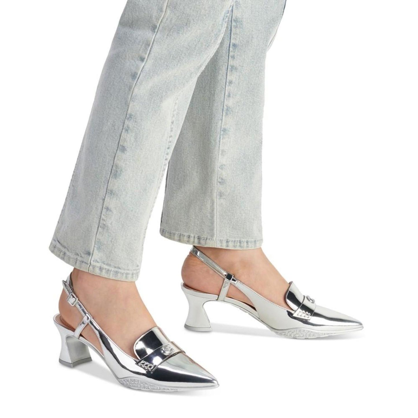 Women's Nikola Slingback Kitten Heel Pumps
