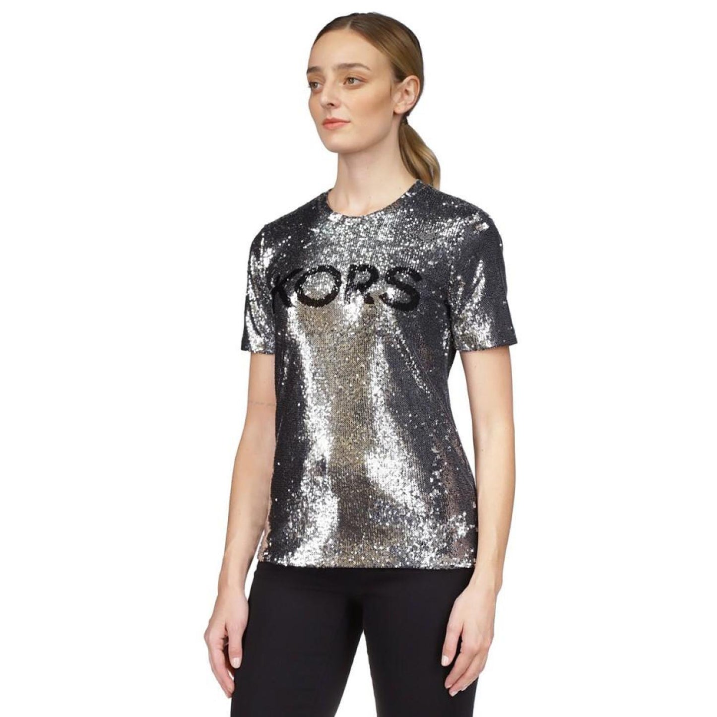 Women's Sequined Logo T-Shirt