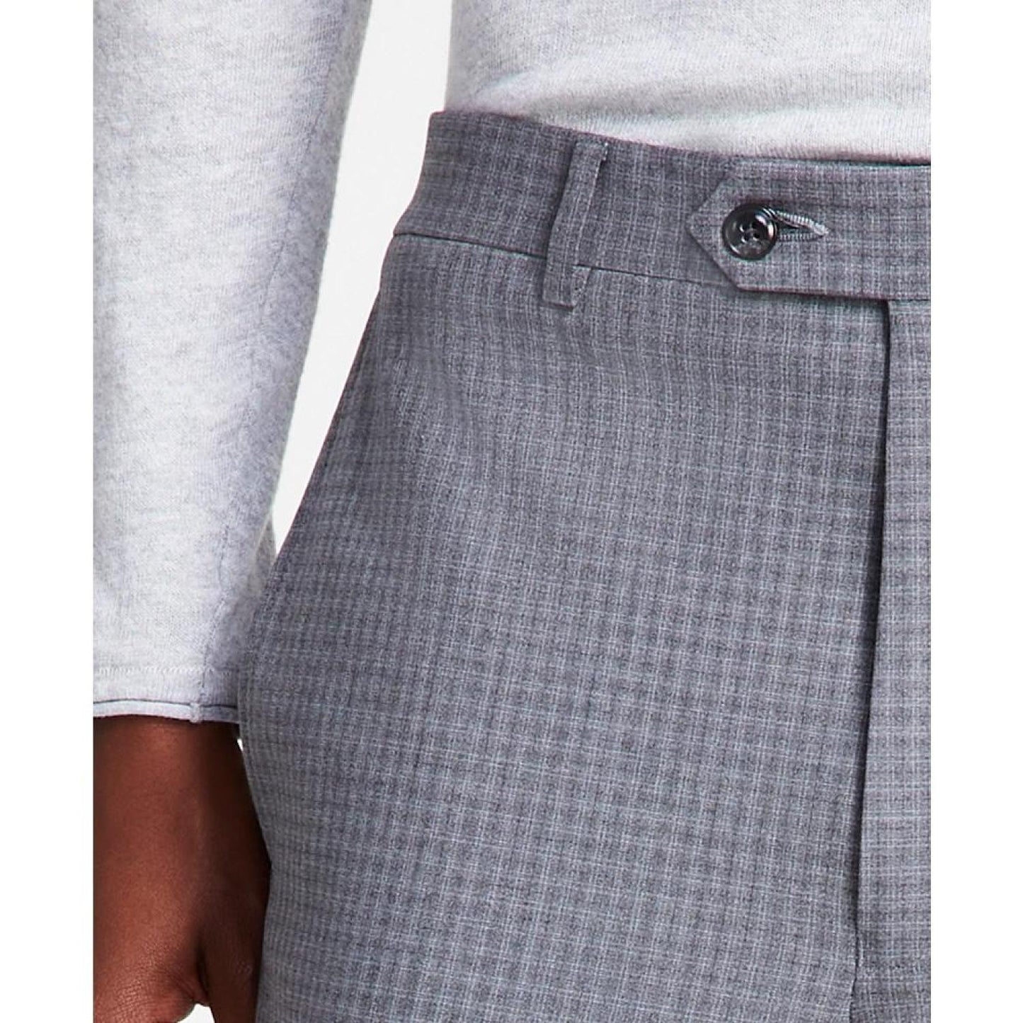 Men's Classic Fit Flat Front Creased Pants