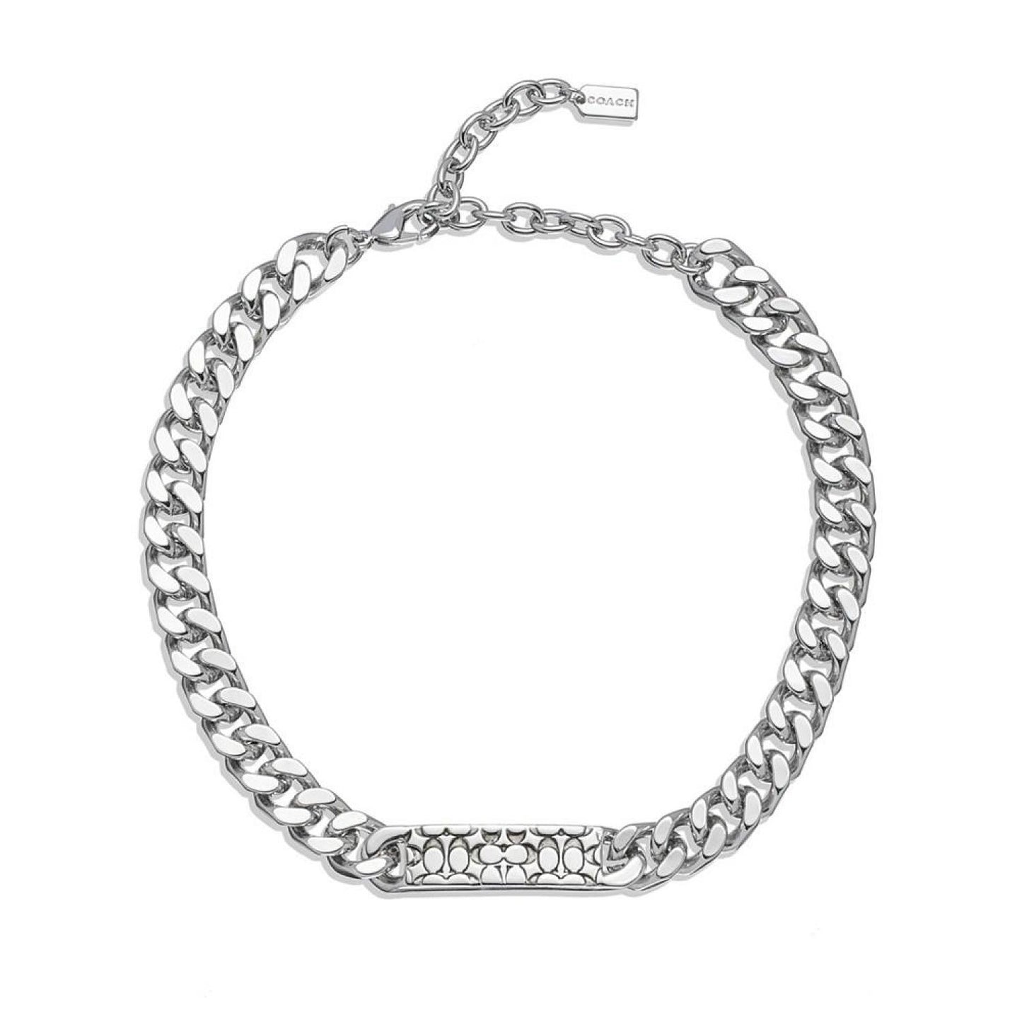 Quilted Signature Link Necklace