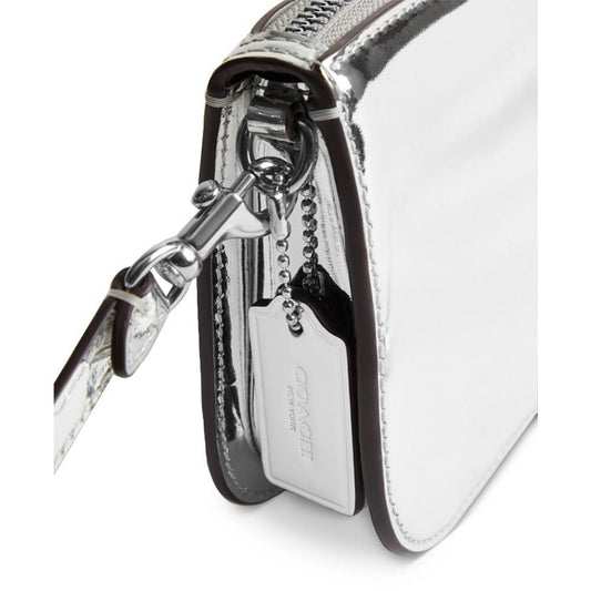 Mirror Metallic Leather Pochette